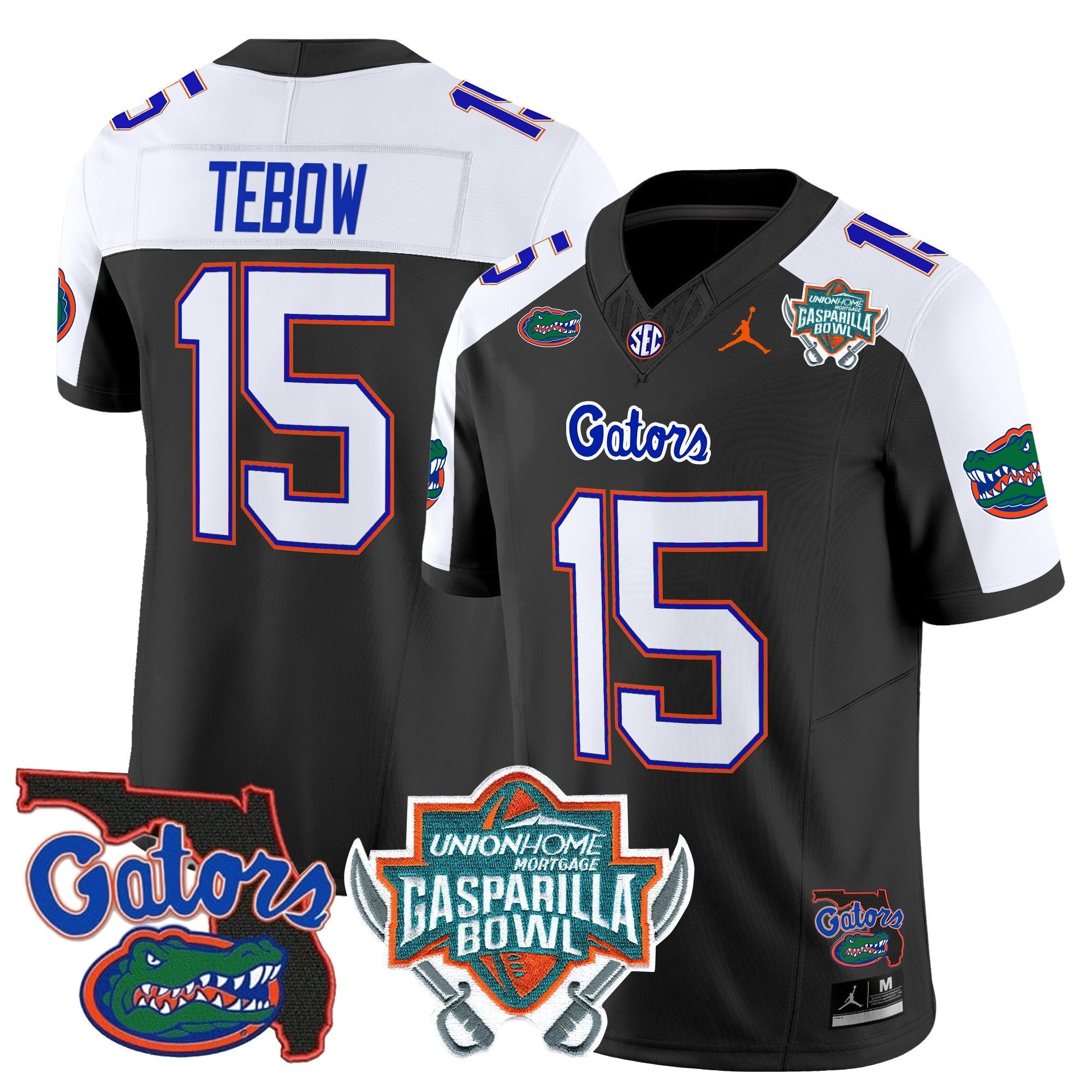 Men's Florida Gators 2025 Gasparilla Bowl Patch Vapor Limited Jersey - All Stitched