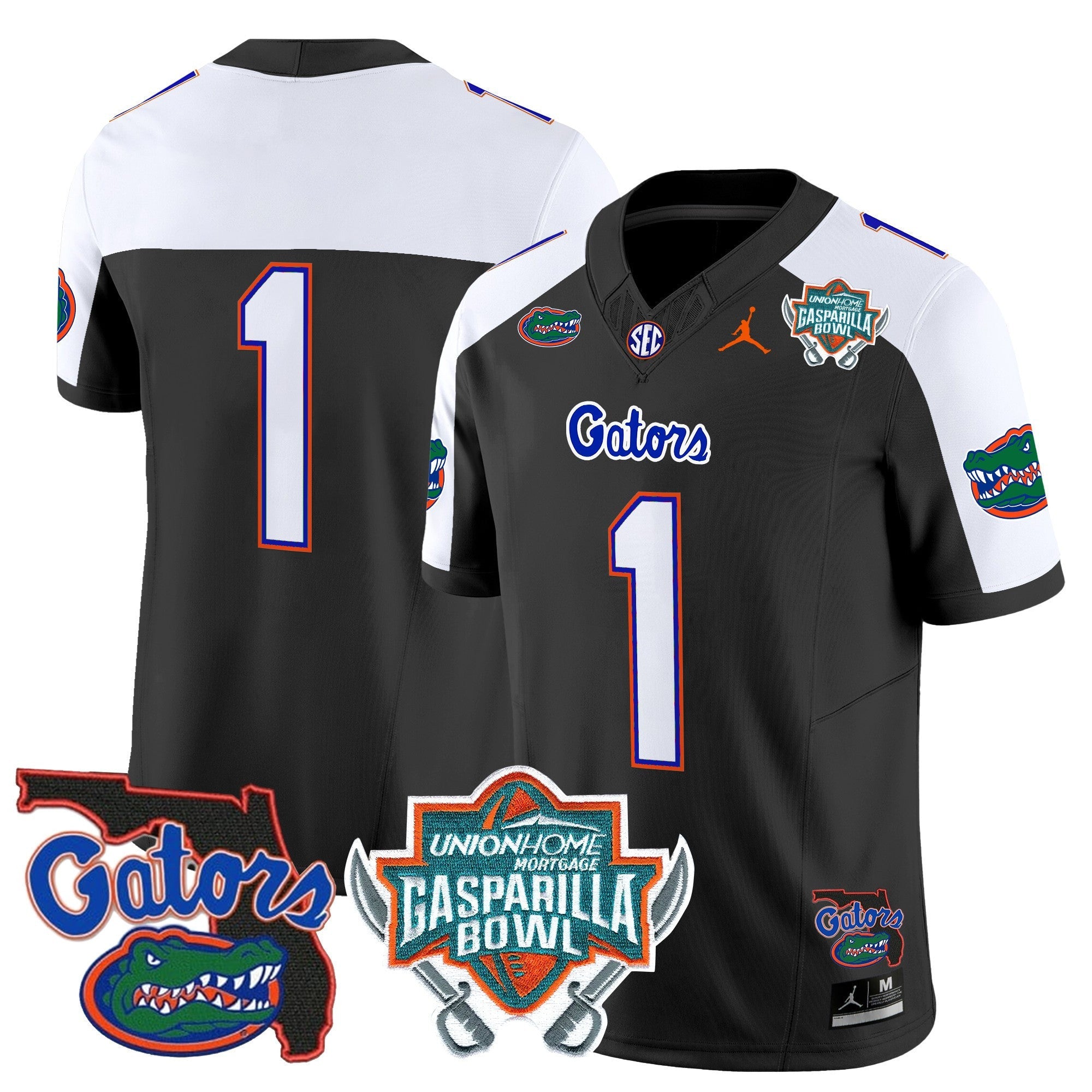 Men's Florida Gators 2025 Gasparilla Bowl Patch Vapor Limited Jersey - All Stitched
