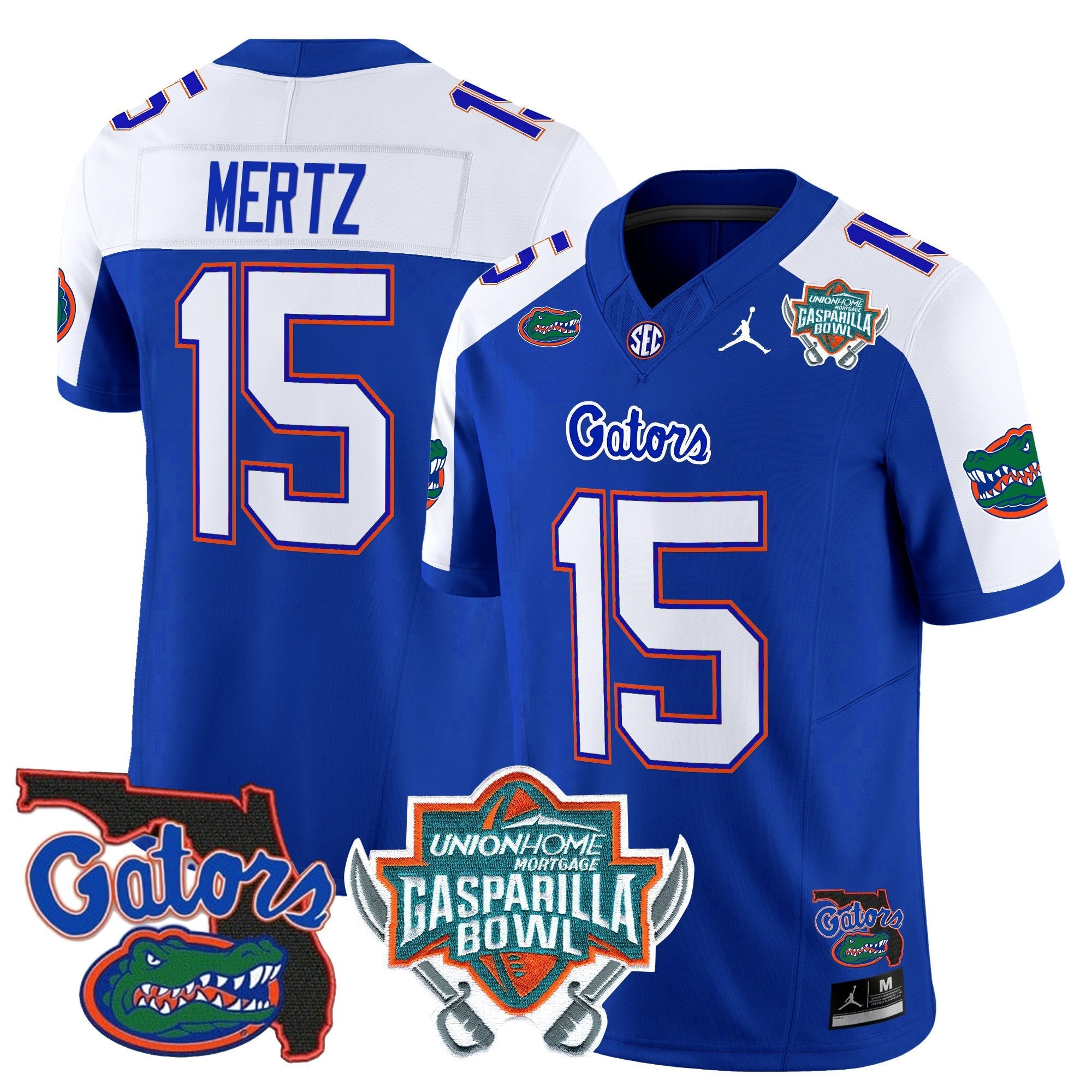 Men's Florida Gators 2025 Gasparilla Bowl Patch Vapor Limited Jersey - All Stitched