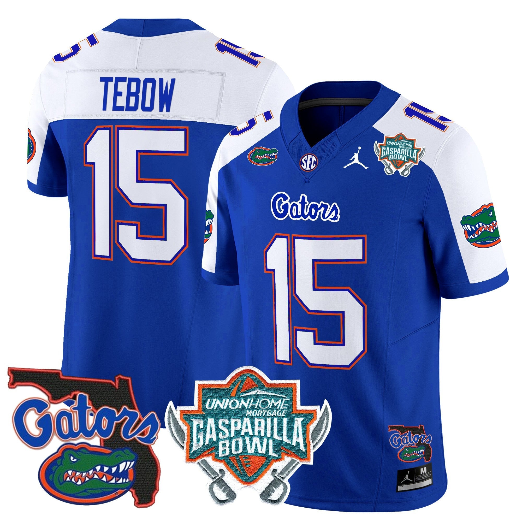 Men's Florida Gators 2025 Gasparilla Bowl Patch Vapor Limited Jersey - All Stitched