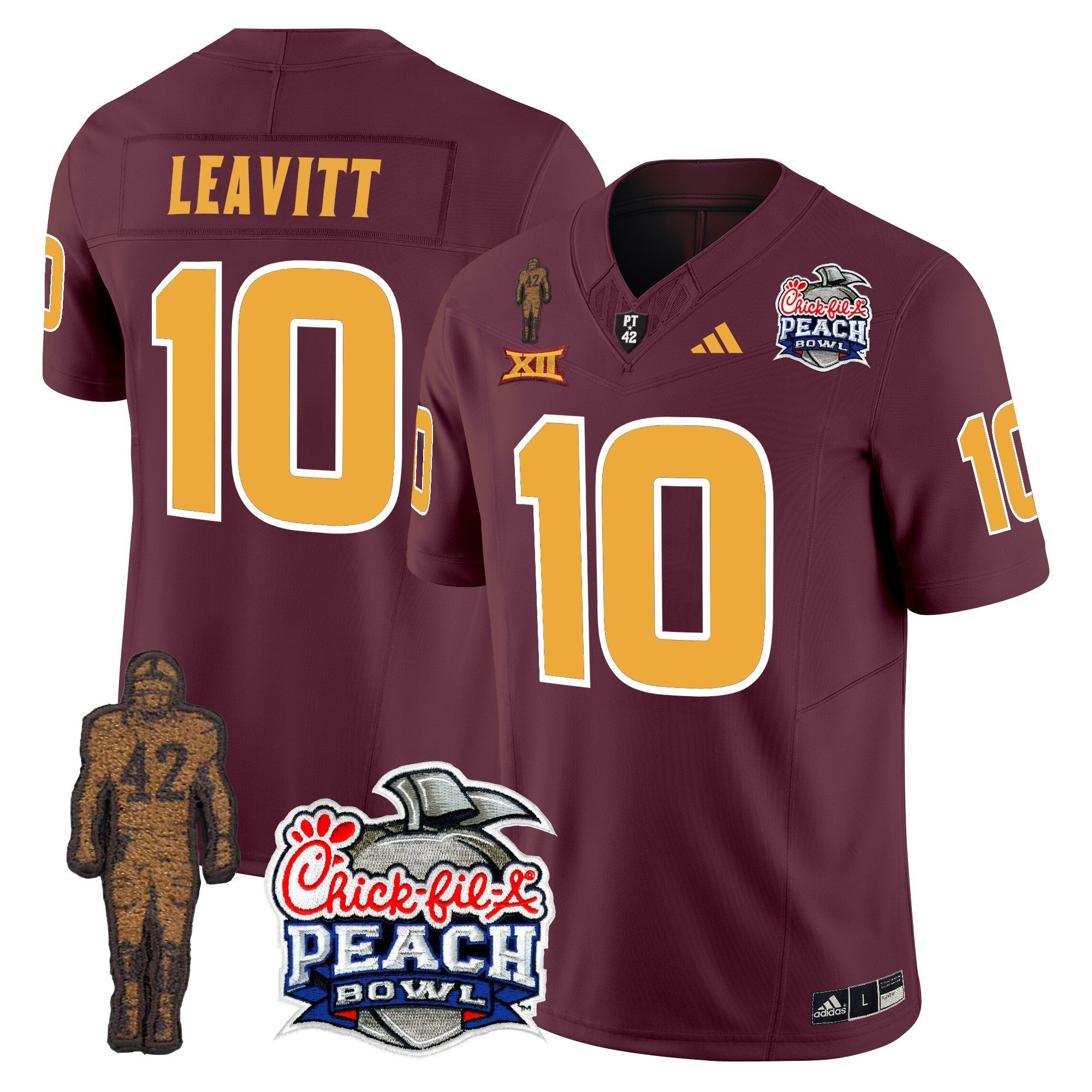 Men's Sun Devils Pat Tillman & Peach Bowl Patch Vapor Limited Jersey - All Stitched