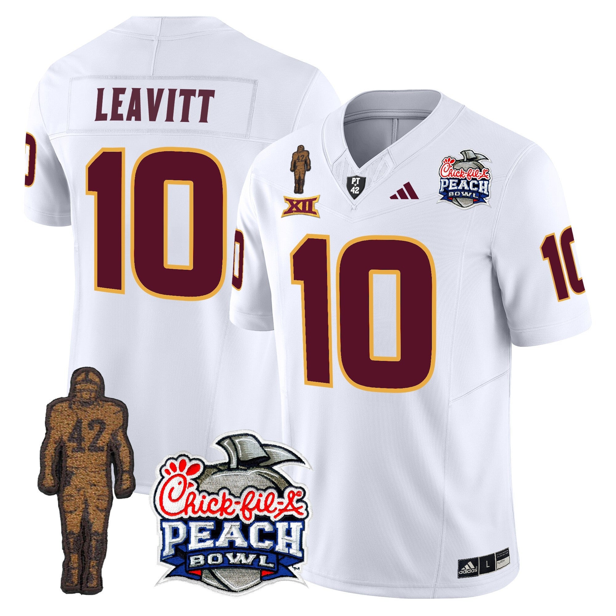 Men's Sun Devils Pat Tillman & Peach Bowl Patch Vapor Limited Jersey - All Stitched