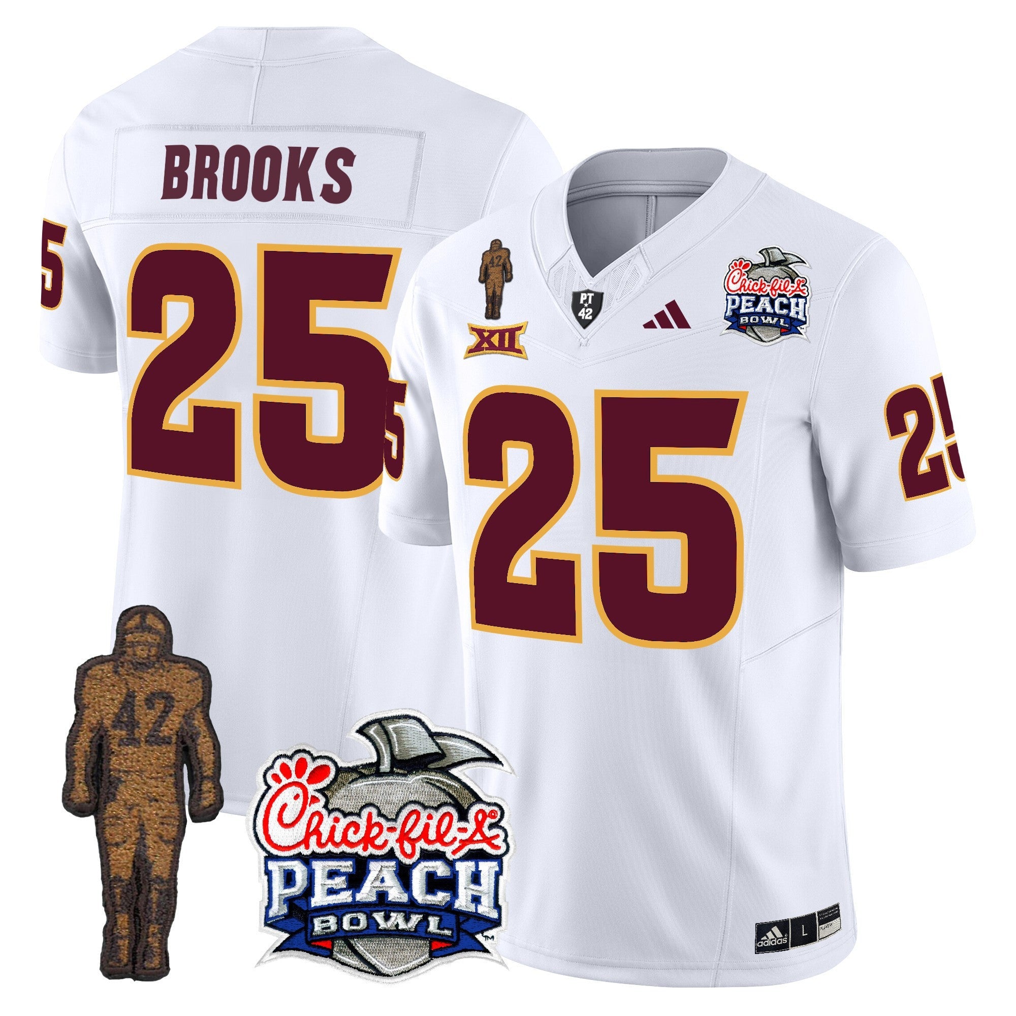 Men's Sun Devils Pat Tillman & Peach Bowl Patch Vapor Limited Jersey - All Stitched