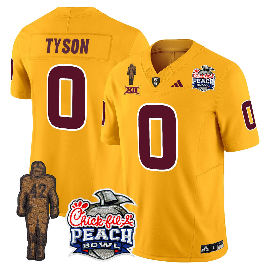 Men's Sun Devils Pat Tillman & Peach Bowl Patch Vapor Limited Jersey - All Stitched