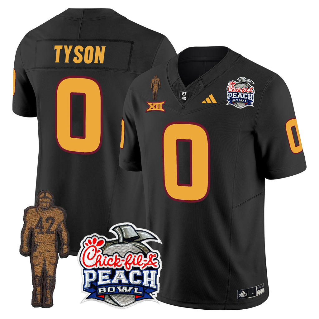 Men's Sun Devils Pat Tillman & Peach Bowl Patch Vapor Limited Jersey - All Stitched