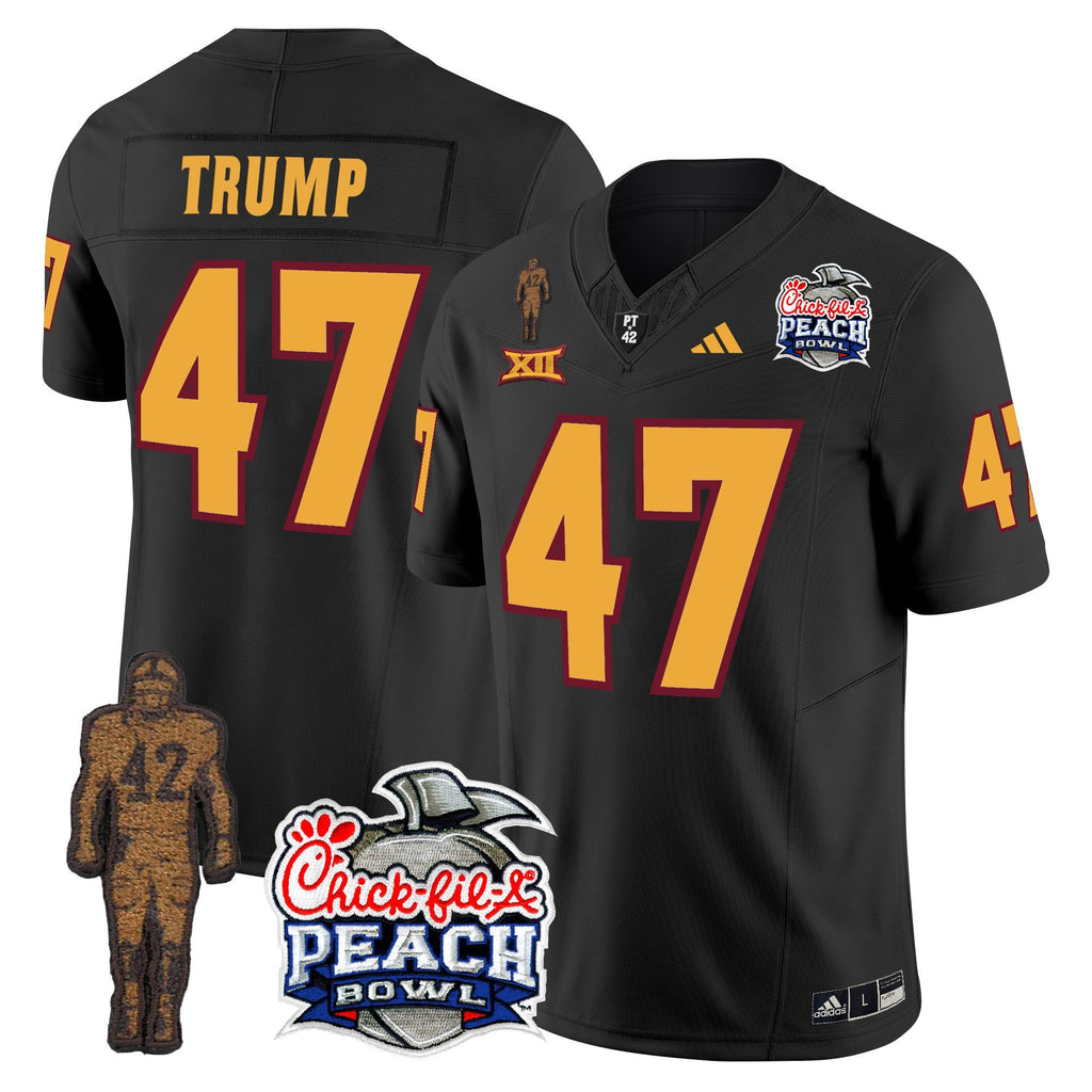 Men's Sun Devils Pat Tillman & Peach Bowl Patch Vapor Limited Jersey - All Stitched