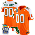Miami Hurricanes 2025 PopTarts Bowl Patch Vapor Limited Custom Jersey - All Stitched