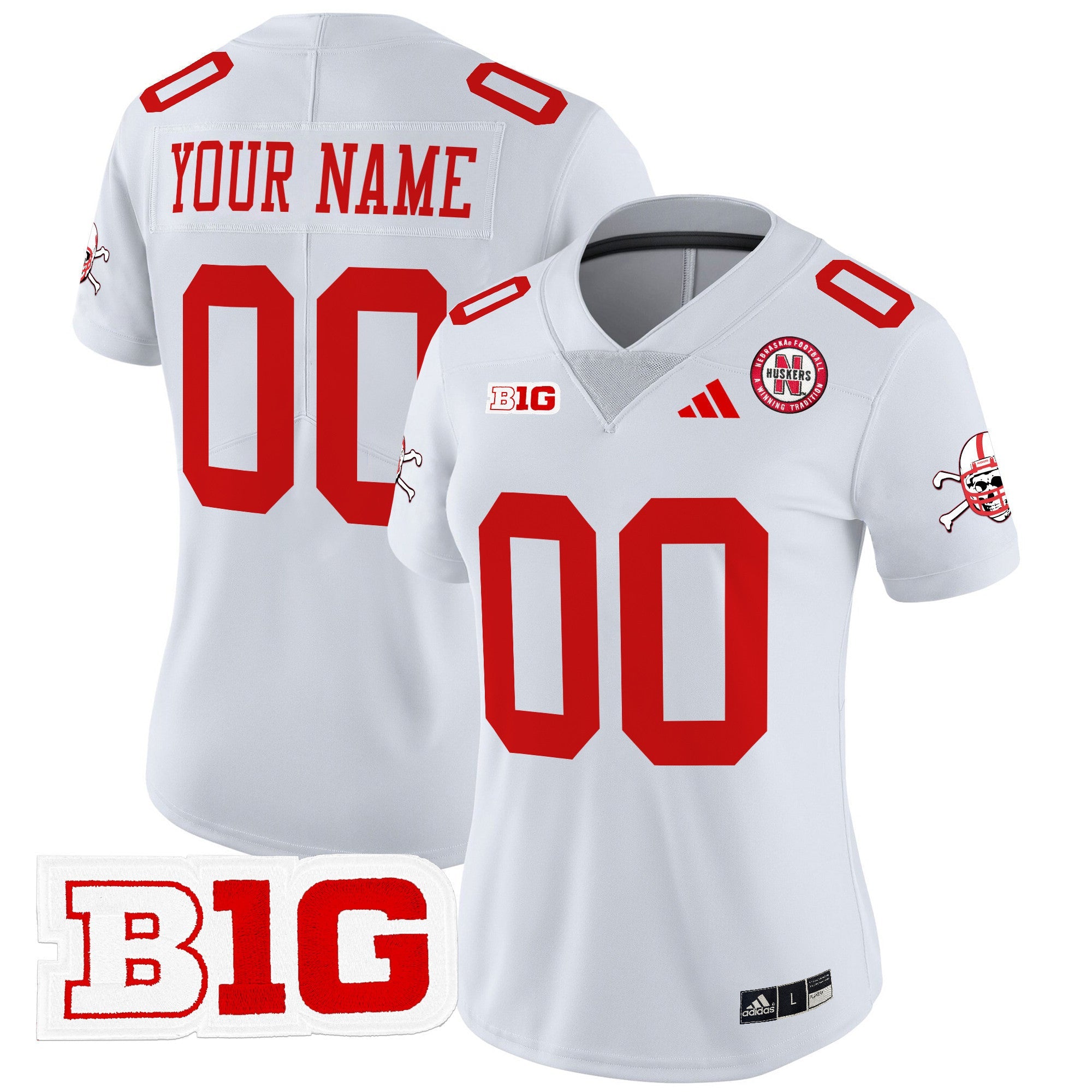 Nebraska Cornhuskers 2024 Vapor Limited Custom Jersey V2 - All Stitched