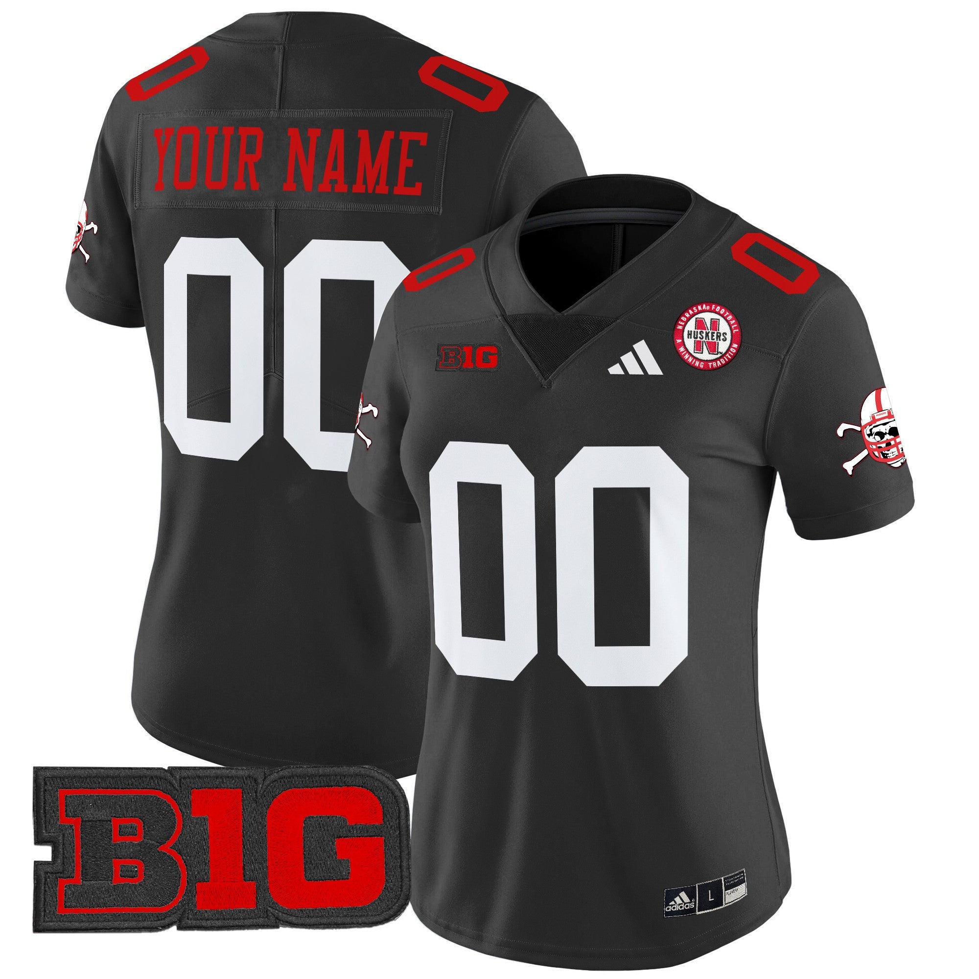 Nebraska Cornhuskers 2024 Vapor Limited Custom Jersey V2 - All Stitched