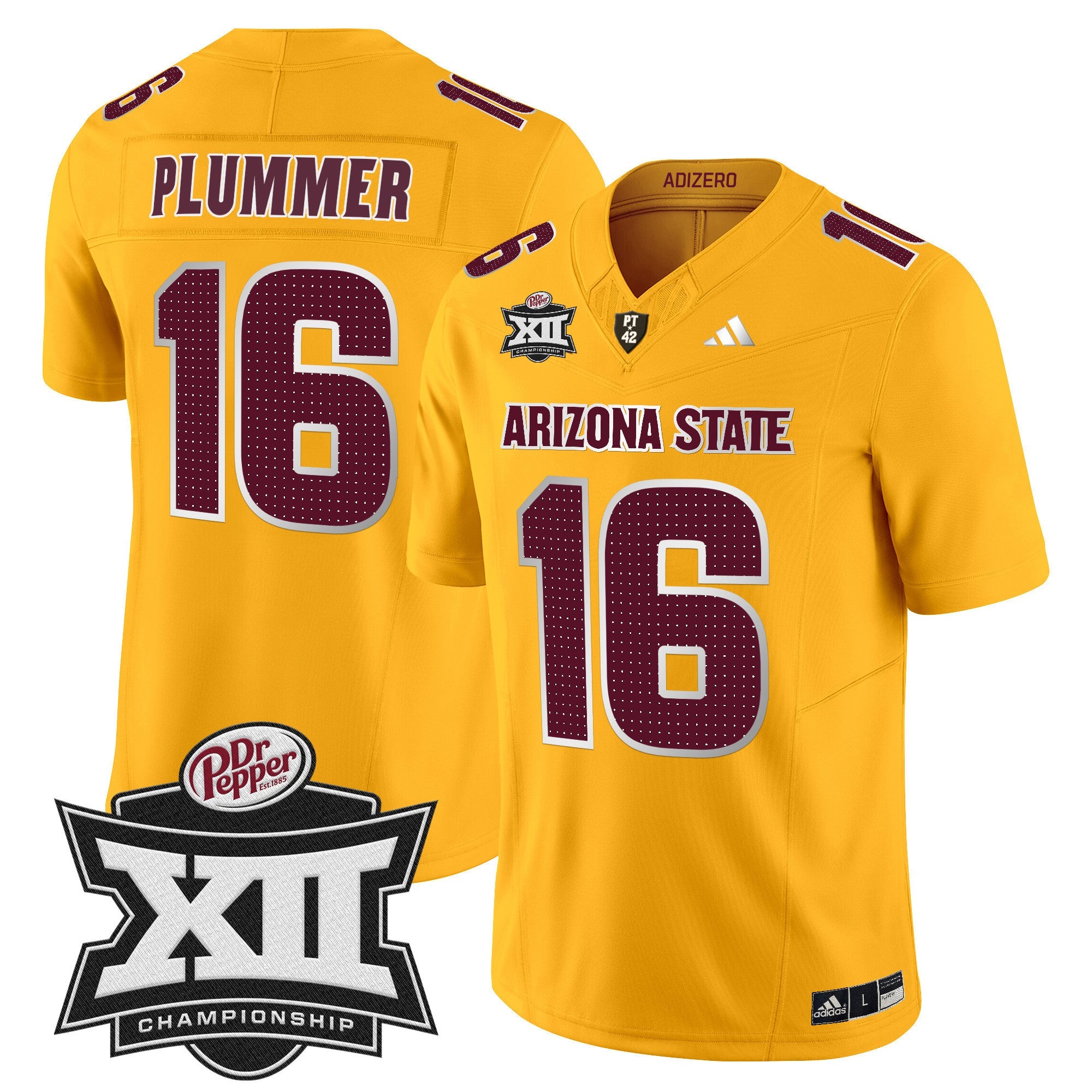 Men's Sun Devils 2024 Big 12 Championship Patch Vapor Limited Jersey V2 - All Stitched