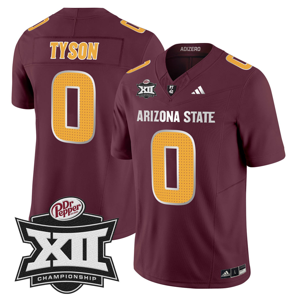 Men's Sun Devils 2024 Big 12 Championship Patch Vapor Limited Jersey V2 - All Stitched