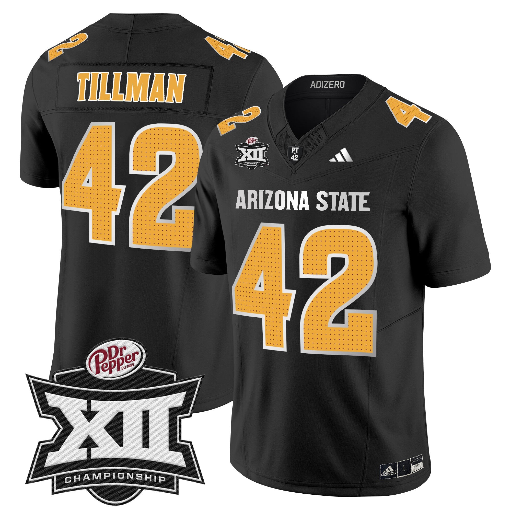 Men's Sun Devils 2024 Big 12 Championship Patch Vapor Limited Jersey V2 - All Stitched