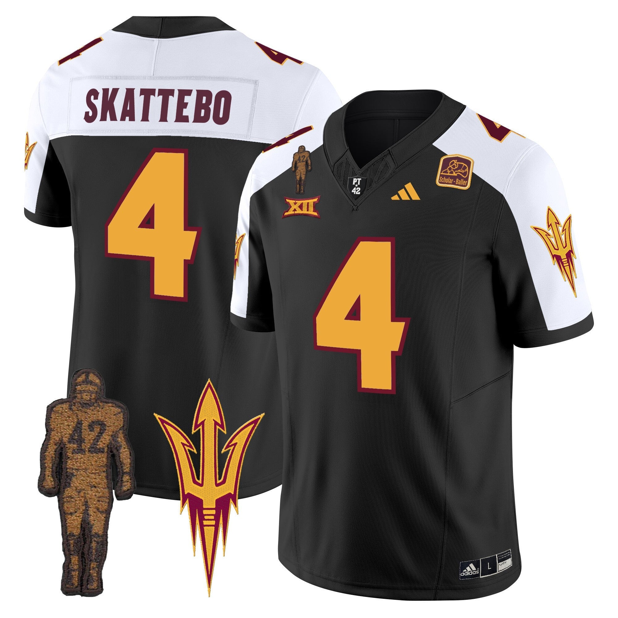 Men's Arizona State Sun Devils 2024 Pat Tillman Honoring Patch Vapor Limited Jersey - All Stitched