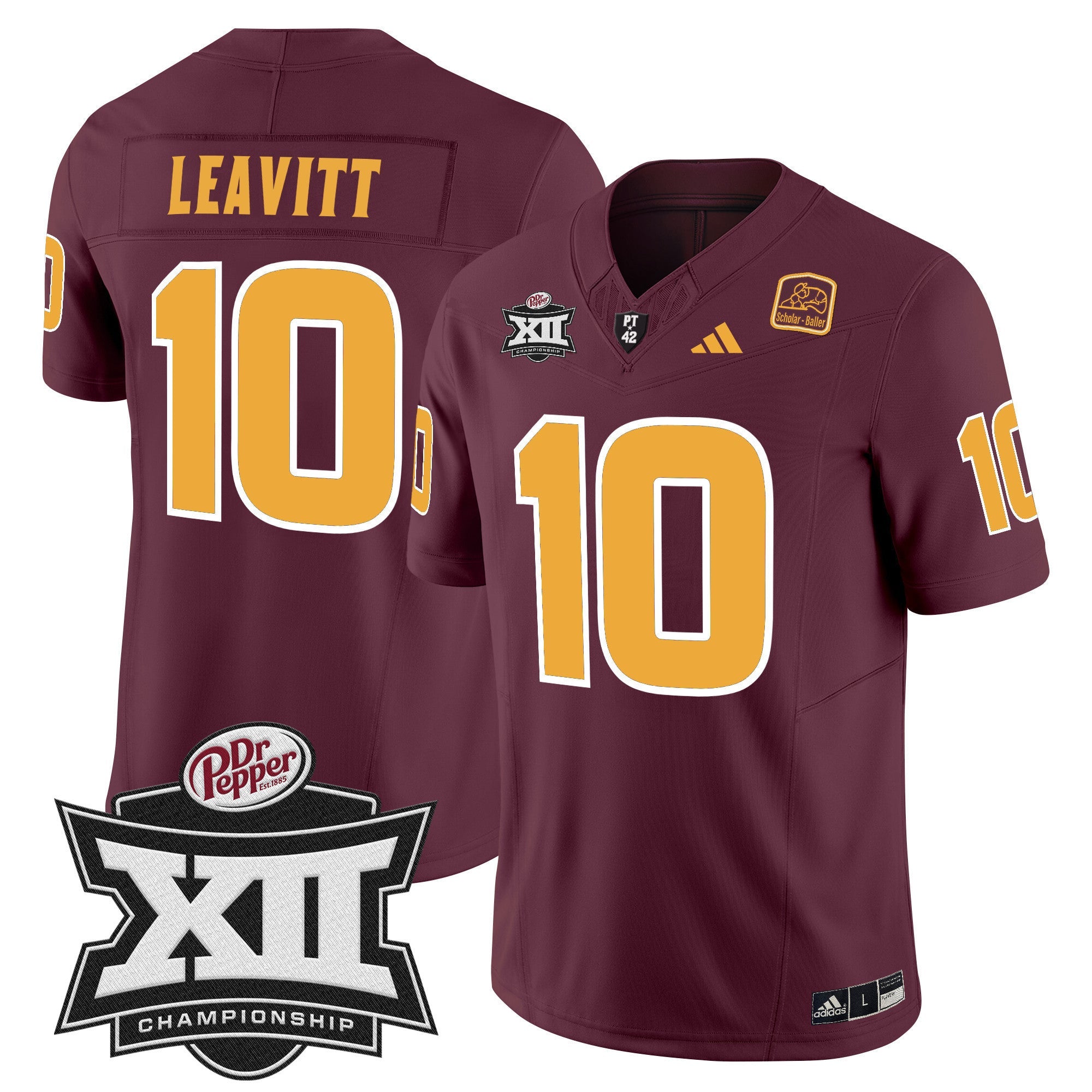 Men's Sun Devils 2024 Big 12 Championship Patch Vapor Limited Jersey - All Stitched