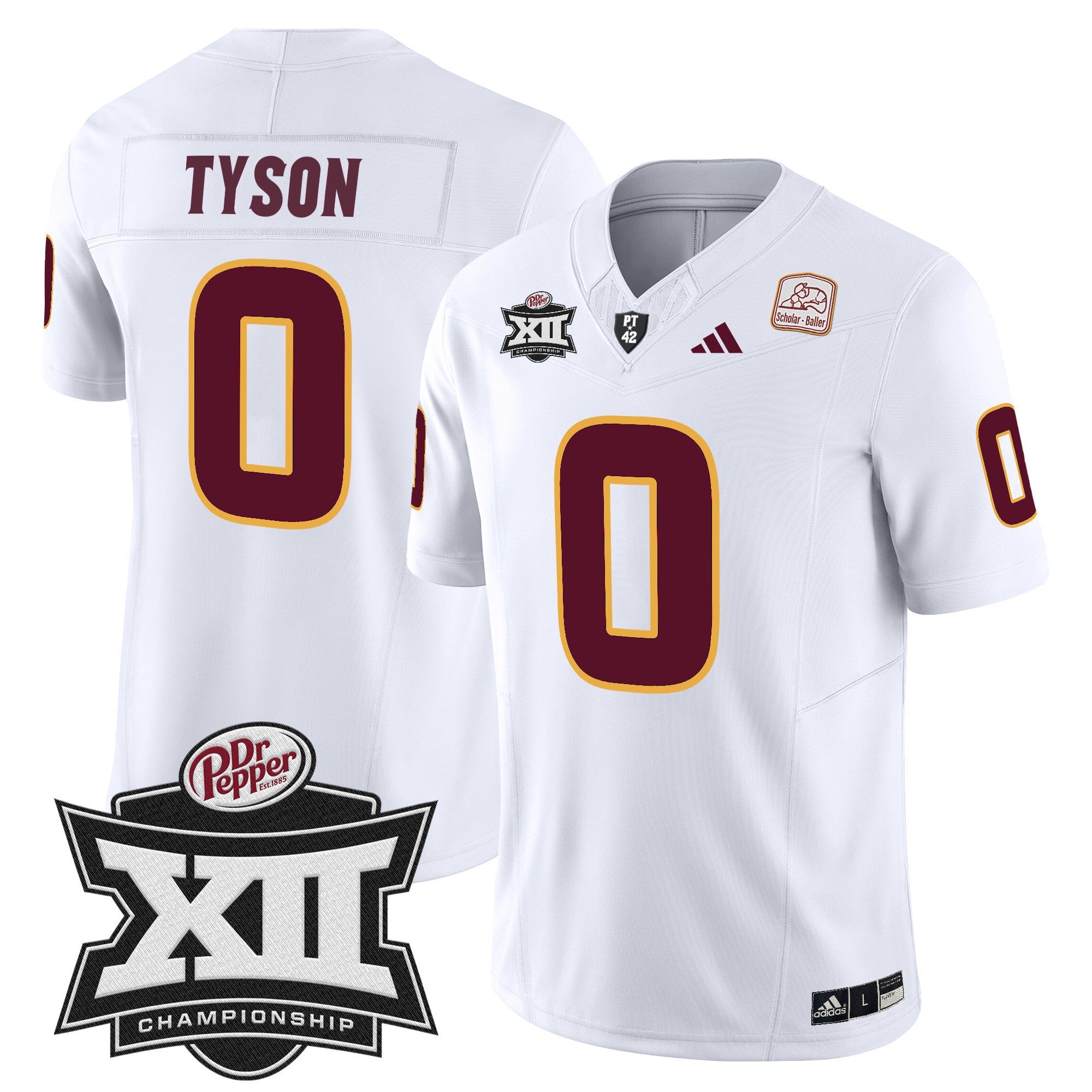 Men's Sun Devils 2024 Big 12 Championship Patch Vapor Limited Jersey - All Stitched