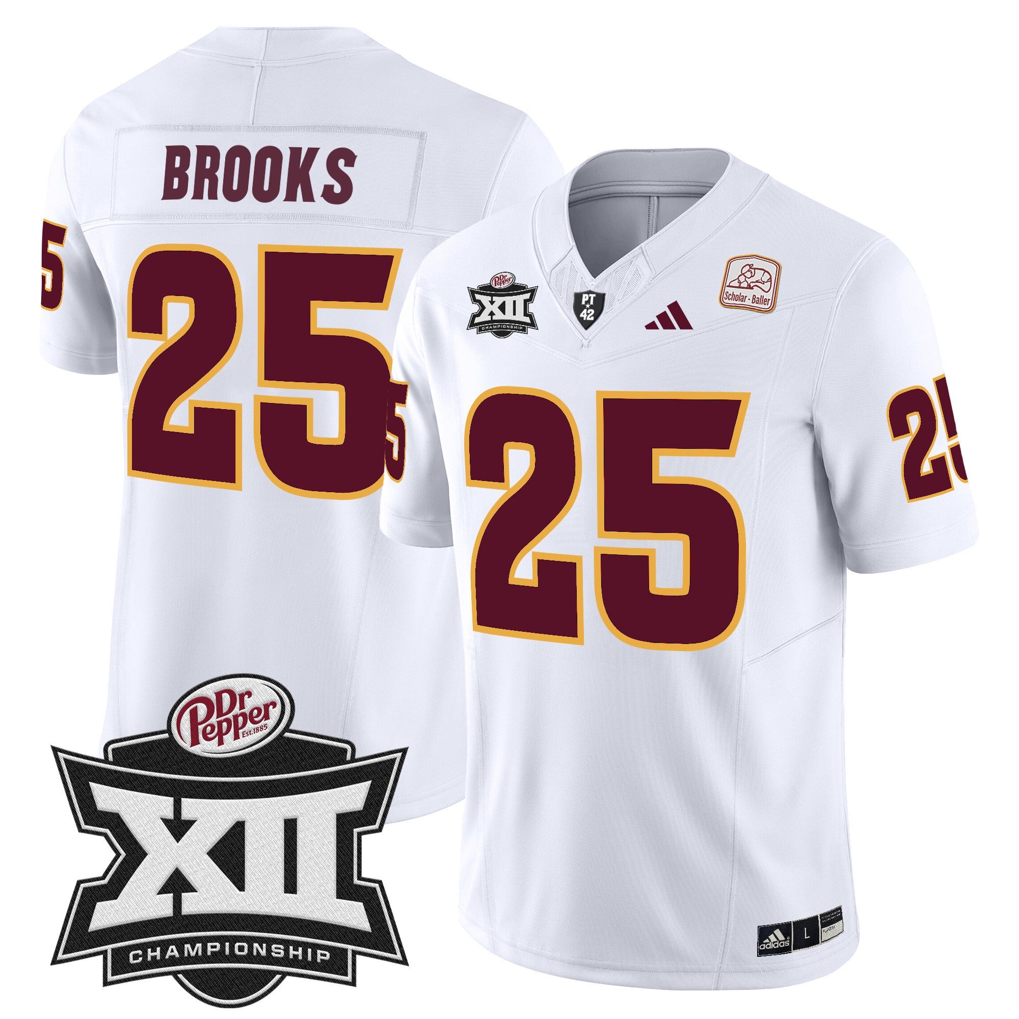 Men's Sun Devils 2024 Big 12 Championship Patch Vapor Limited Jersey - All Stitched