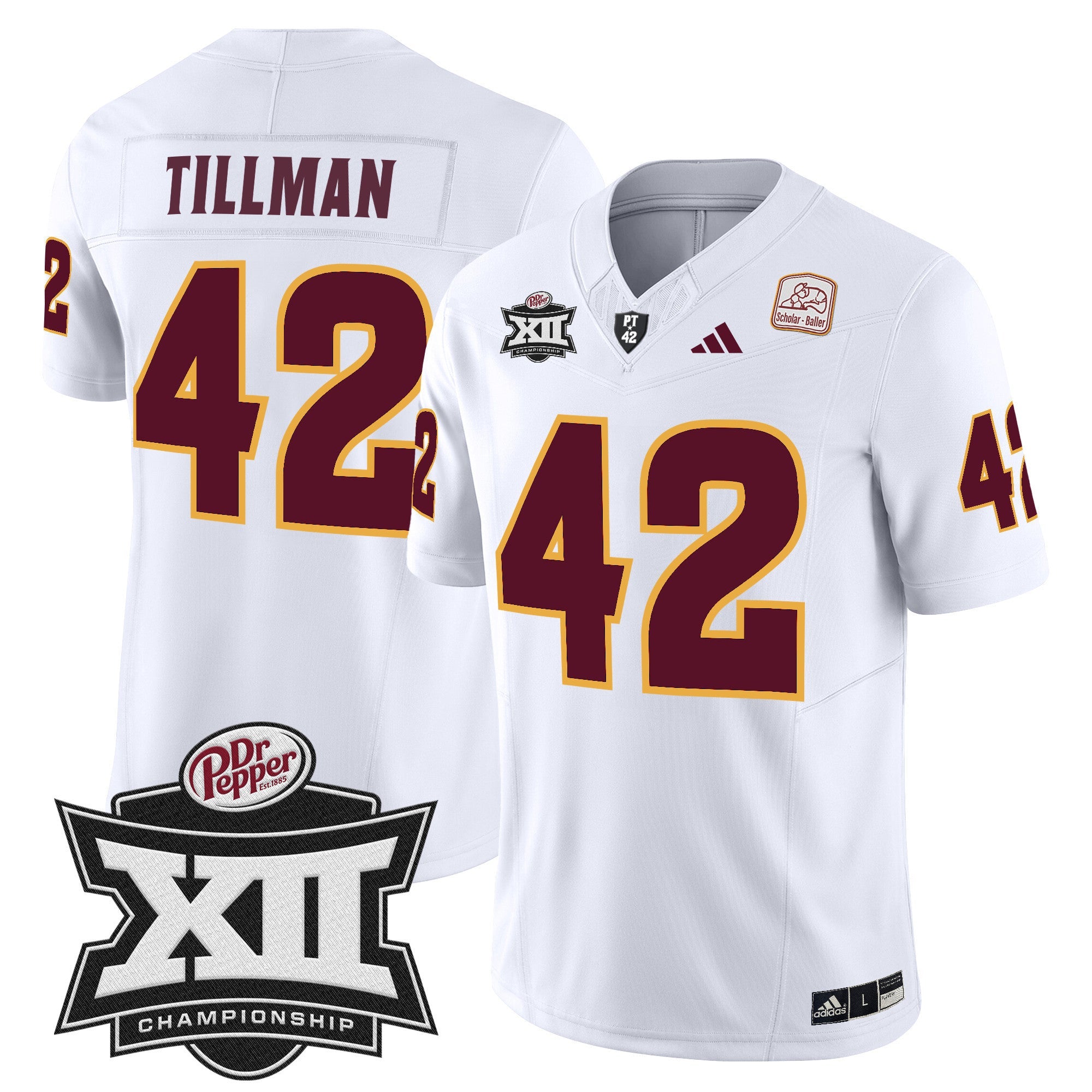 Men's Sun Devils 2024 Big 12 Championship Patch Vapor Limited Jersey - All Stitched