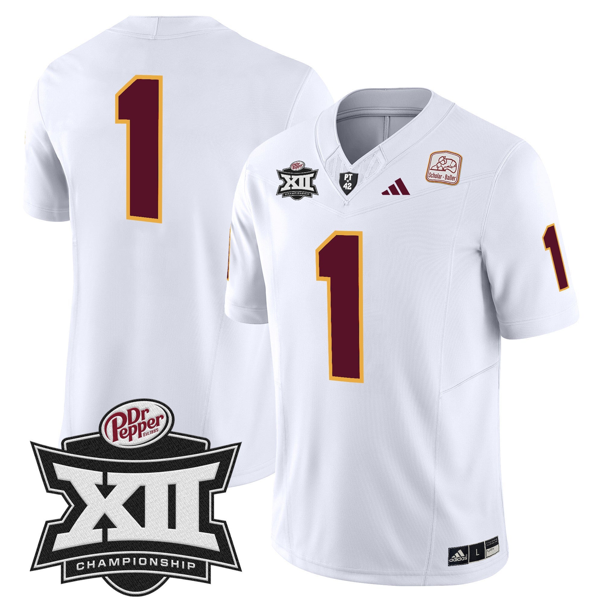 Men's Sun Devils 2024 Big 12 Championship Patch Vapor Limited Jersey - All Stitched