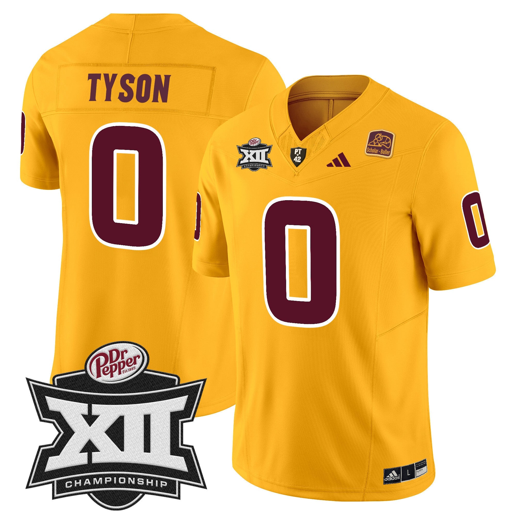 Men's Sun Devils 2024 Big 12 Championship Patch Vapor Limited Jersey - All Stitched