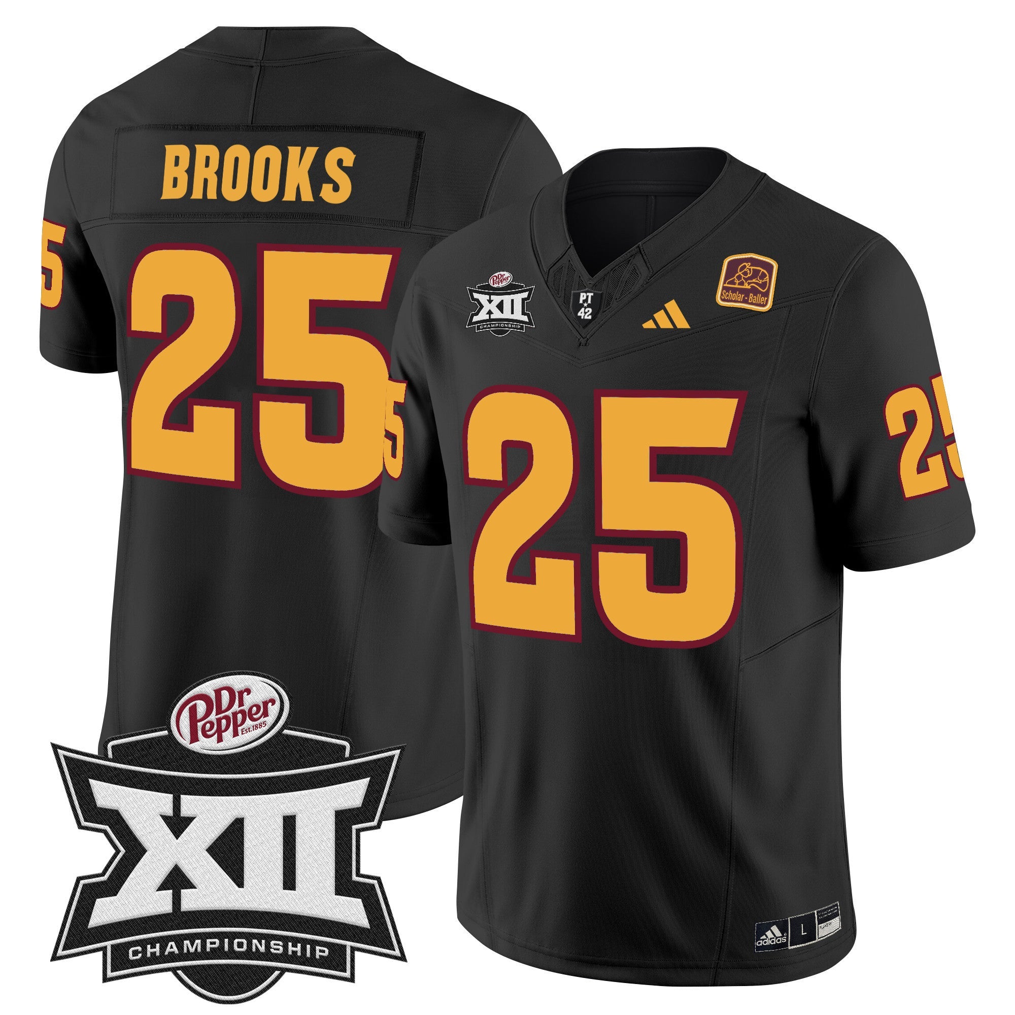 Men's Sun Devils 2024 Big 12 Championship Patch Vapor Limited Jersey - All Stitched