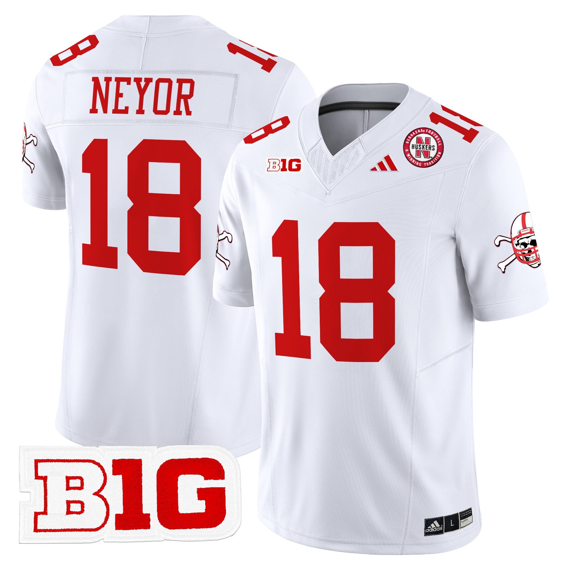 Men's Nebraska Cornhuskers 2024 Vapor Limited Jersey V2 - All Stitched