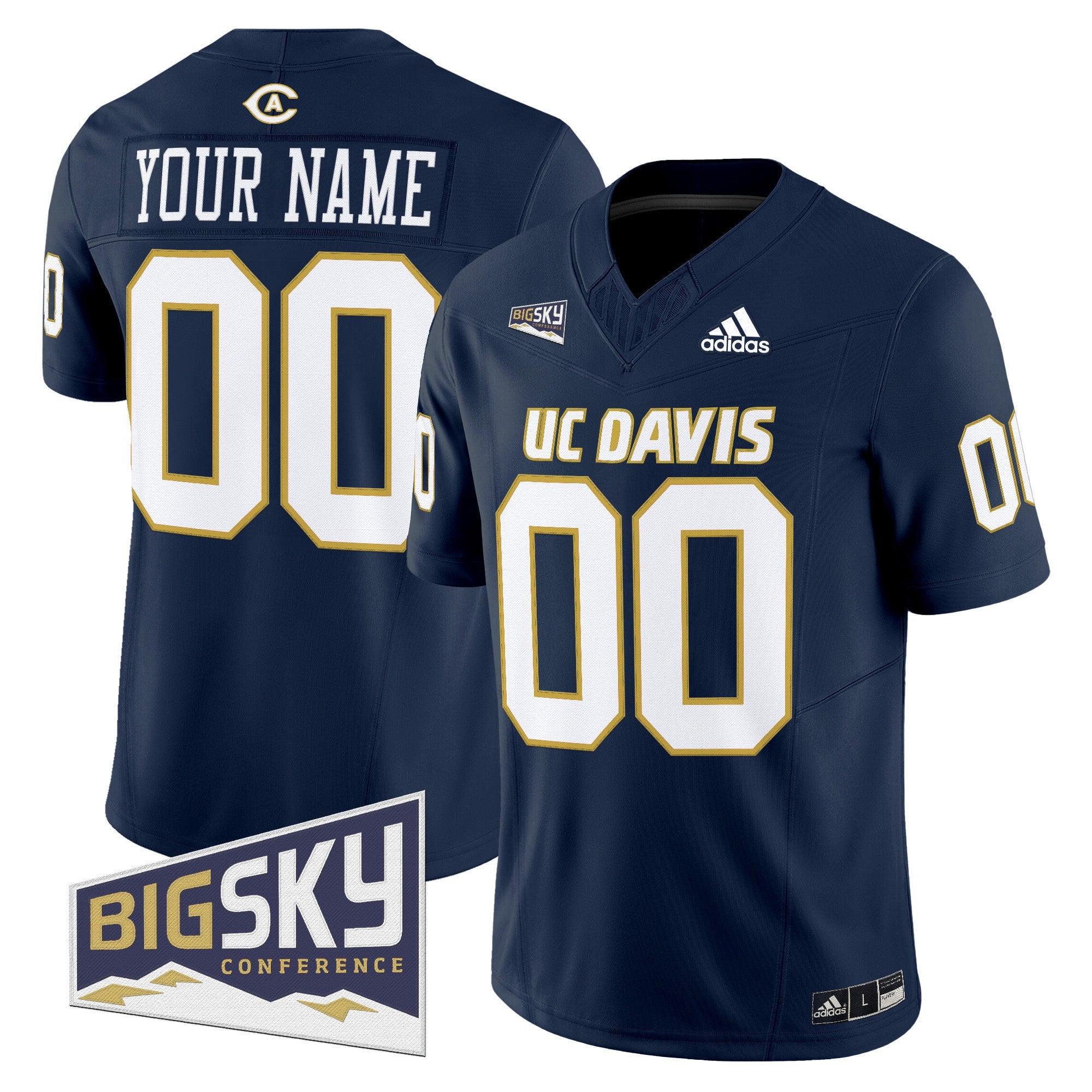 UC Davis Aggies 2025 'Lake Tahoe Patch' Vapor Limited Custom Jersey - All Stitched