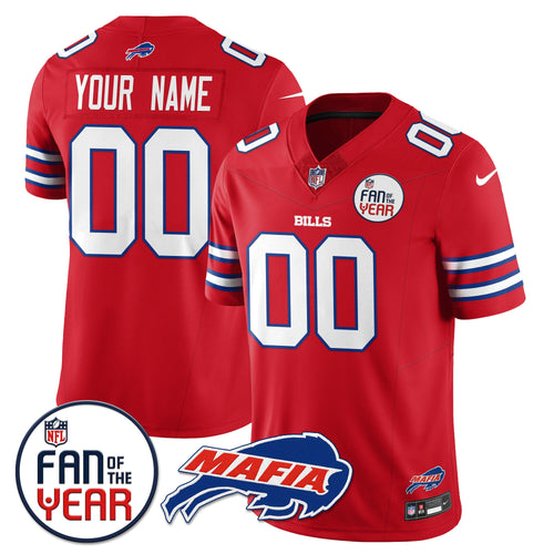 Buffalo Bills "Fan Of The Year" Custom Jersey - All Stitched