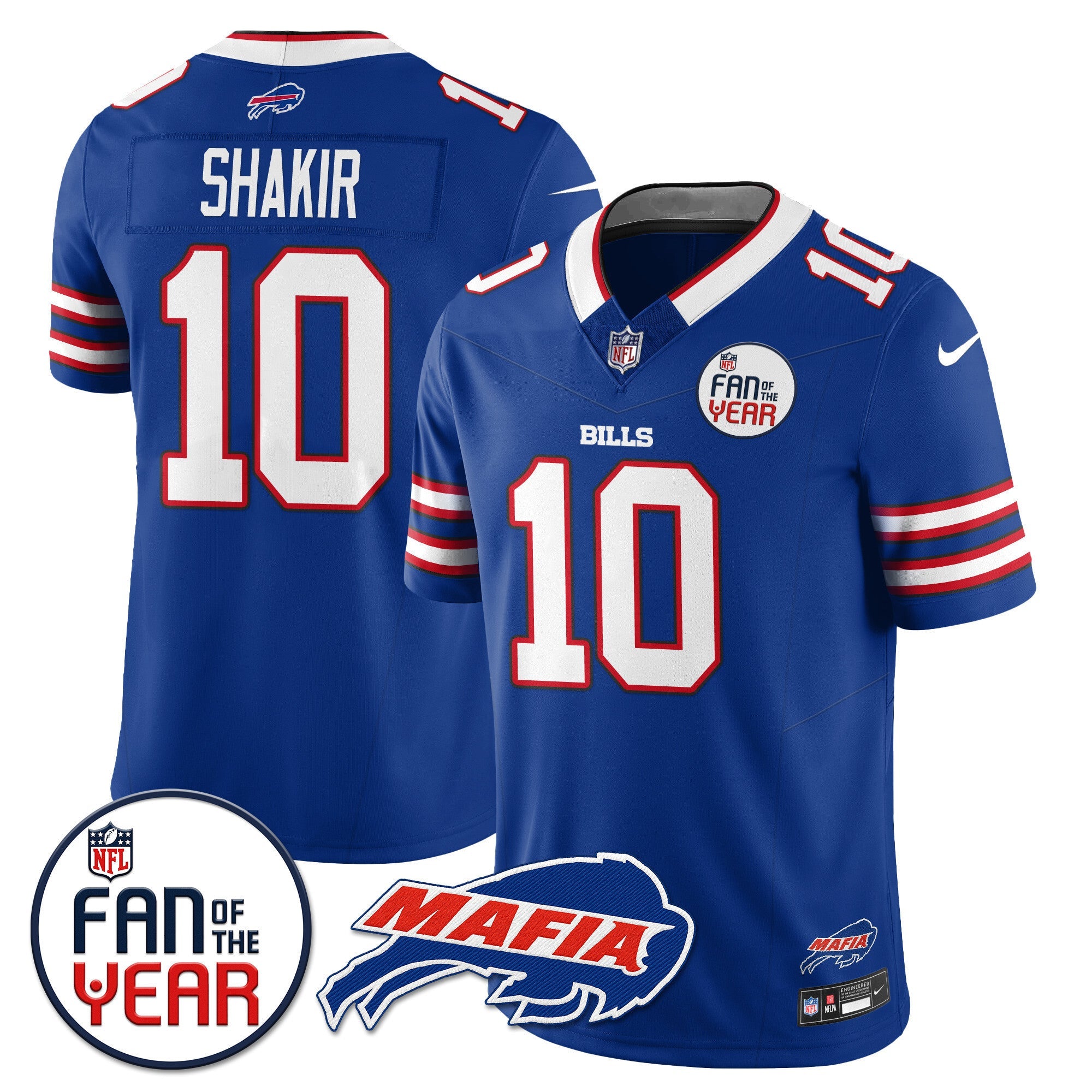 Men's Buffalo Bills "Fan Of The Year" Jersey - All Stitched