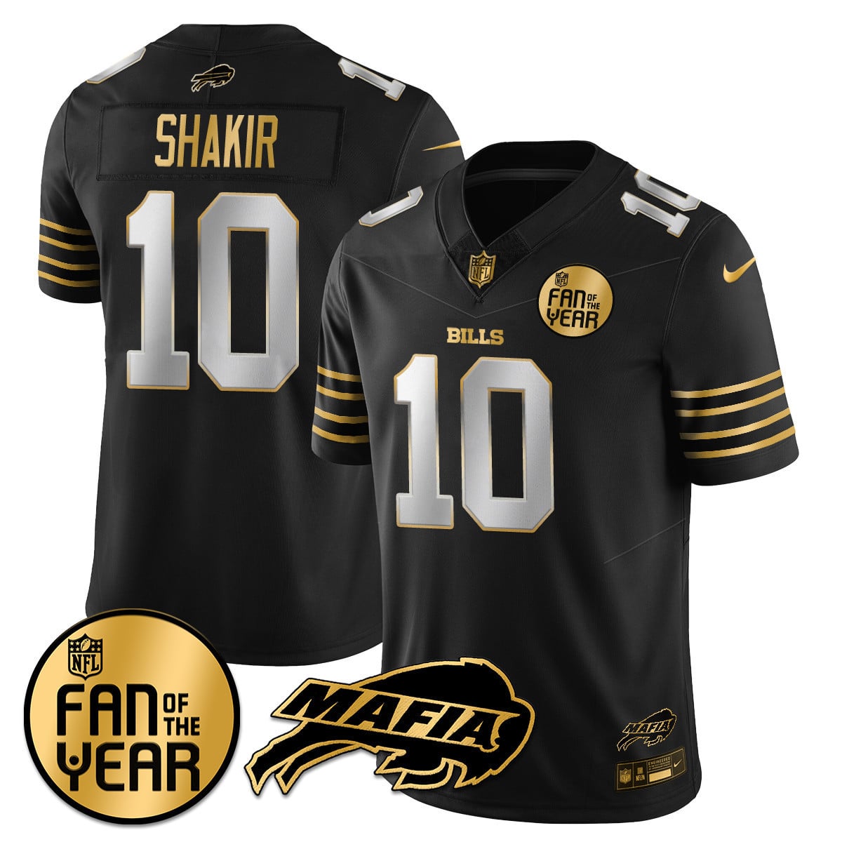Women's Buffalo Bills "Fan Of The Year" Jersey - All Stitched