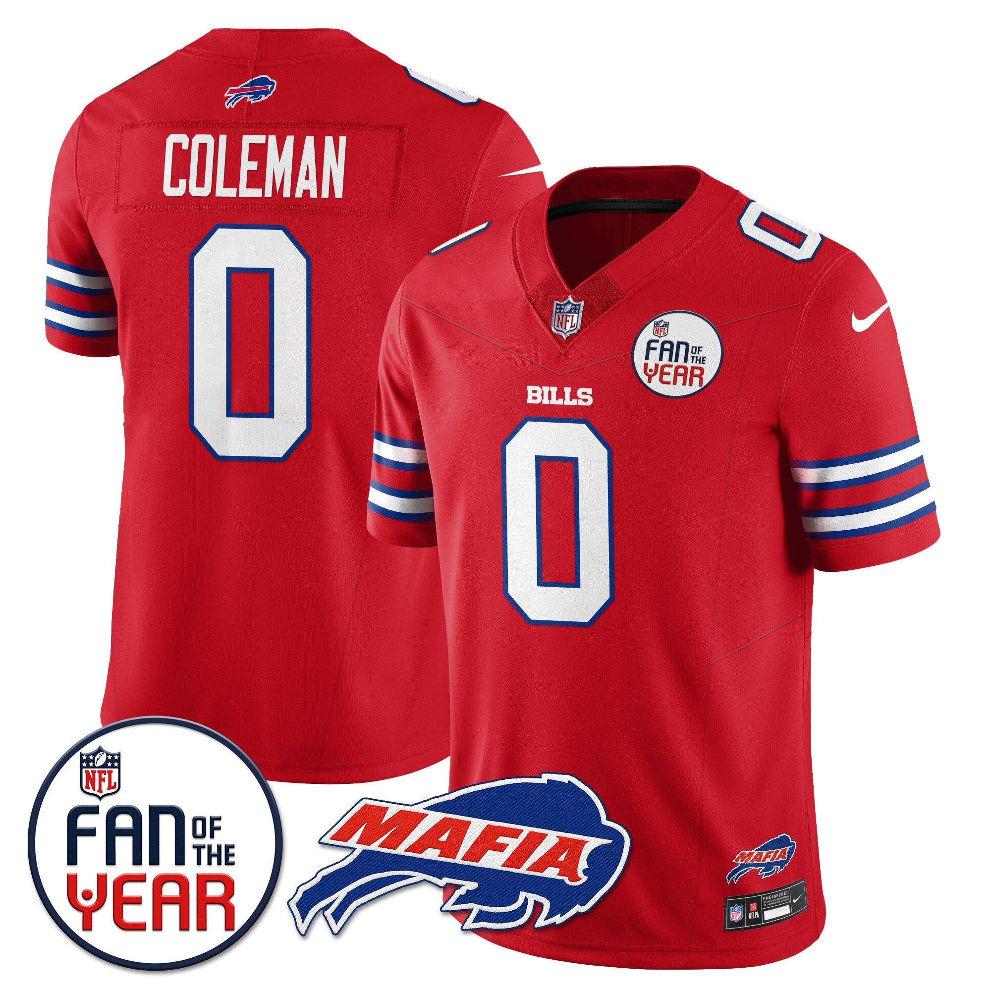 Women's Buffalo Bills "Fan Of The Year" Jersey - All Stitched