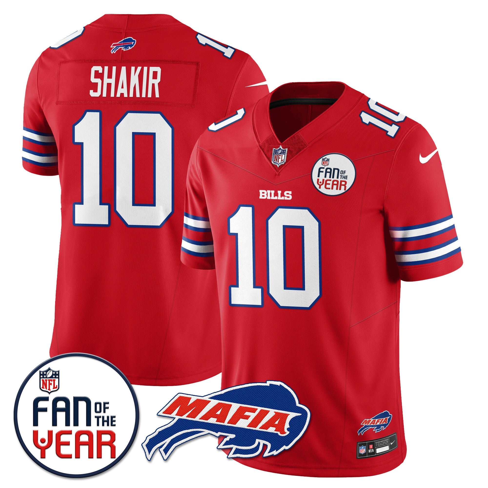 Women's Buffalo Bills "Fan Of The Year" Jersey - All Stitched