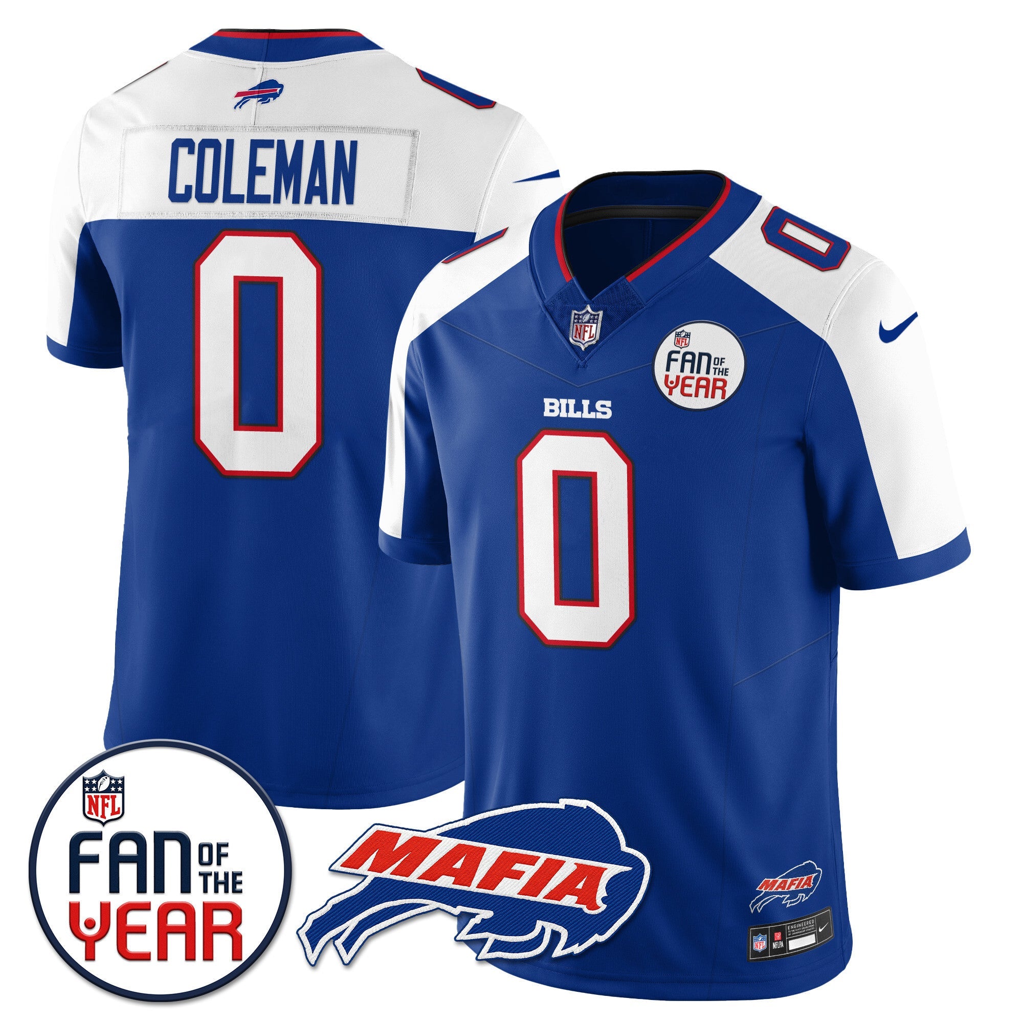 Women's Buffalo Bills "Fan Of The Year" Jersey - All Stitched
