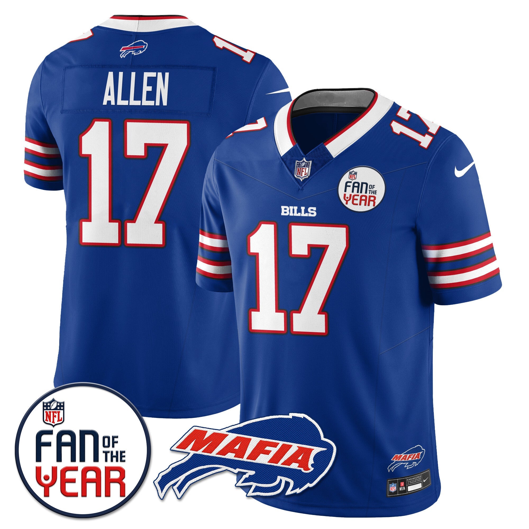 Women's Buffalo Bills "Fan Of The Year" Jersey - All Stitched