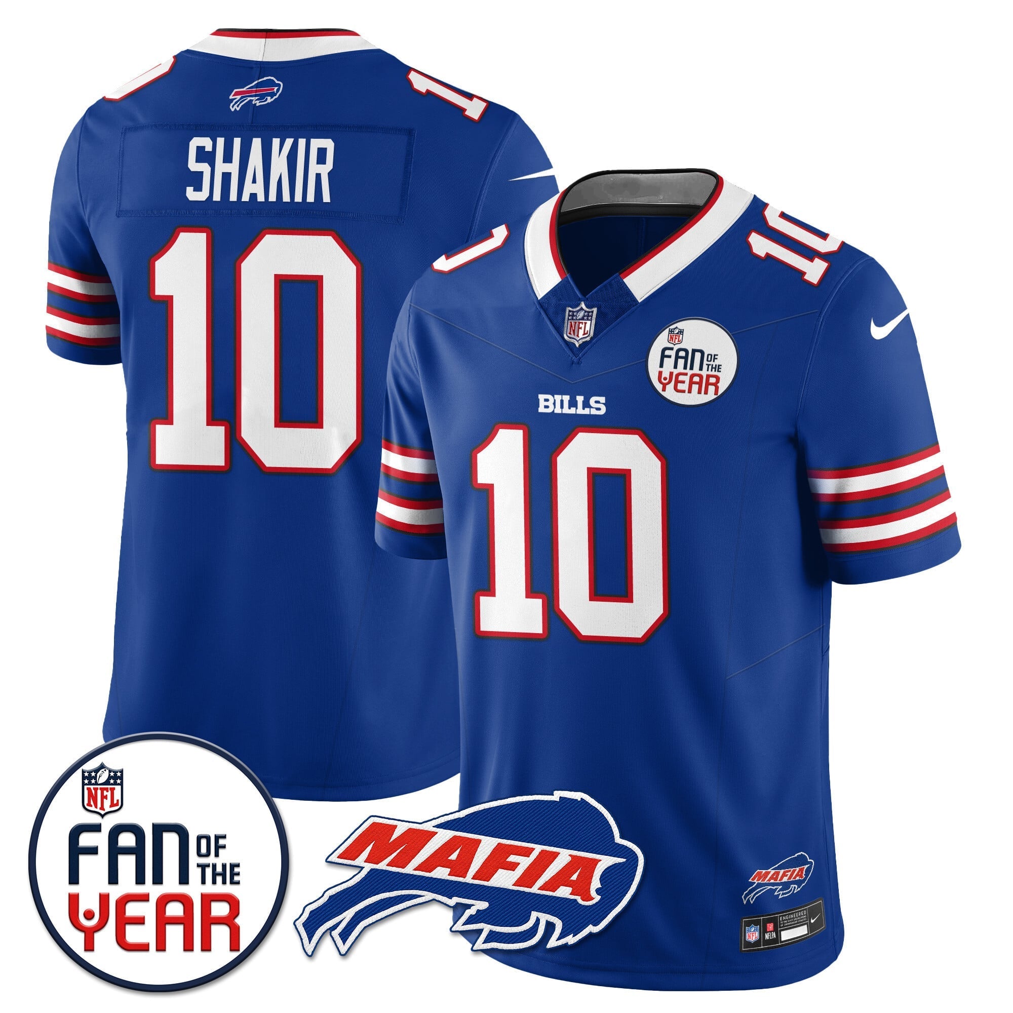 Women's Buffalo Bills "Fan Of The Year" Jersey - All Stitched