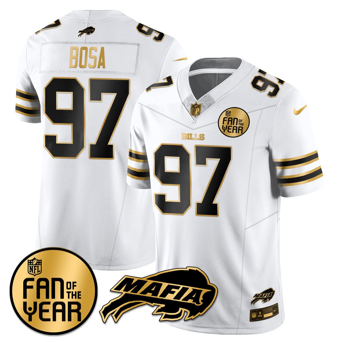 Women's Buffalo Bills "Fan Of The Year" Jersey - All Stitched