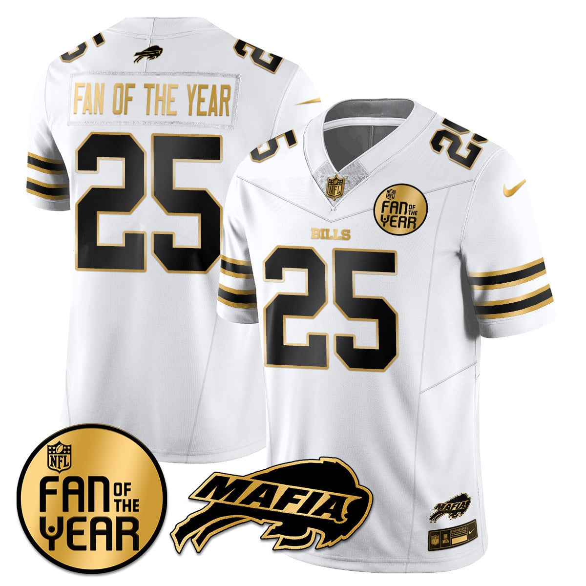 Women's Buffalo Bills "Fan Of The Year" Jersey - All Stitched