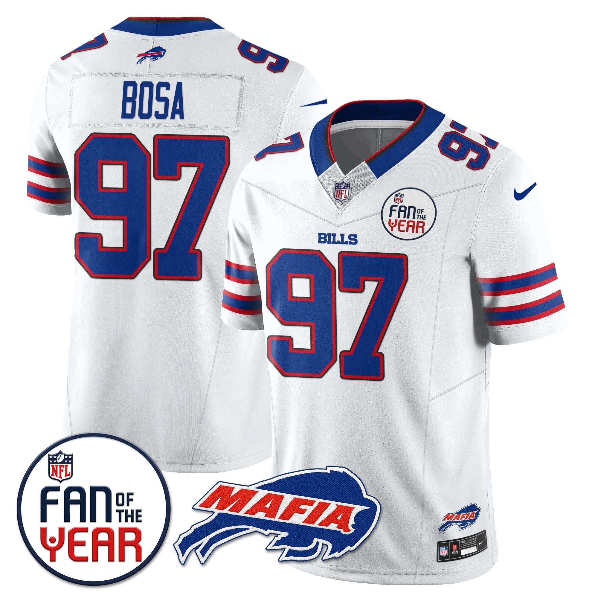 Women's Buffalo Bills "Fan Of The Year" Jersey - All Stitched