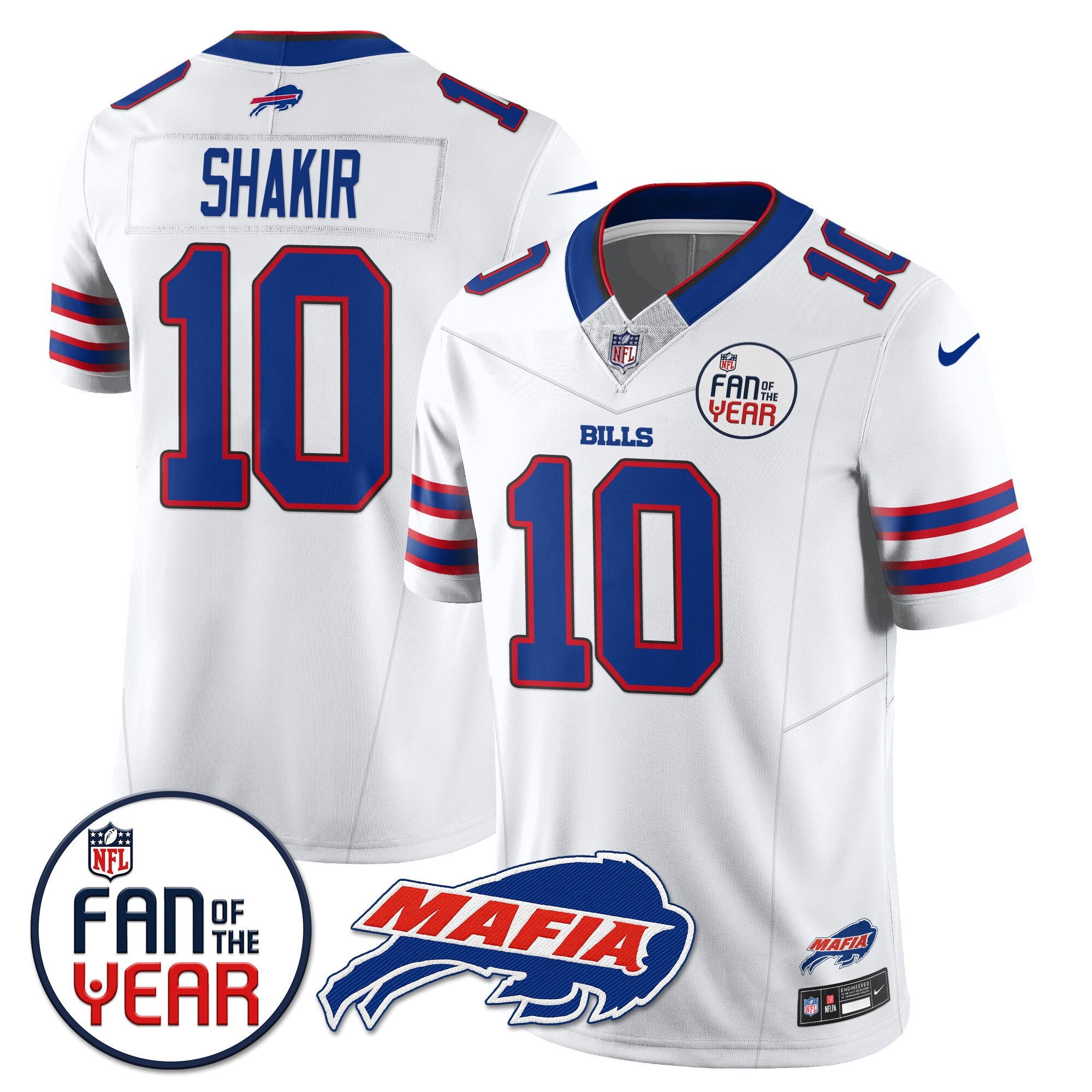 Women's Buffalo Bills "Fan Of The Year" Jersey - All Stitched