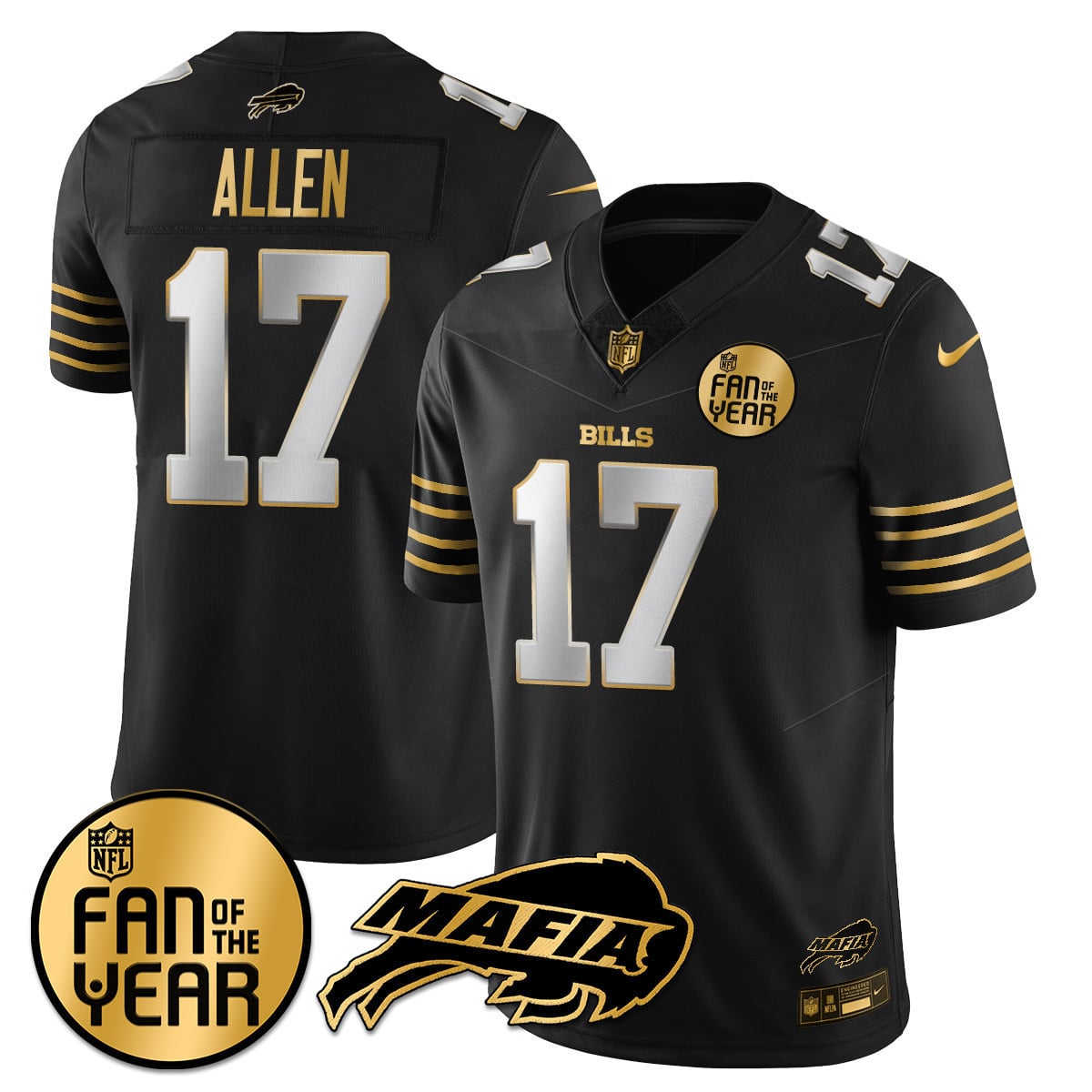 Women's Buffalo Bills "Fan Of The Year" Jersey - All Stitched