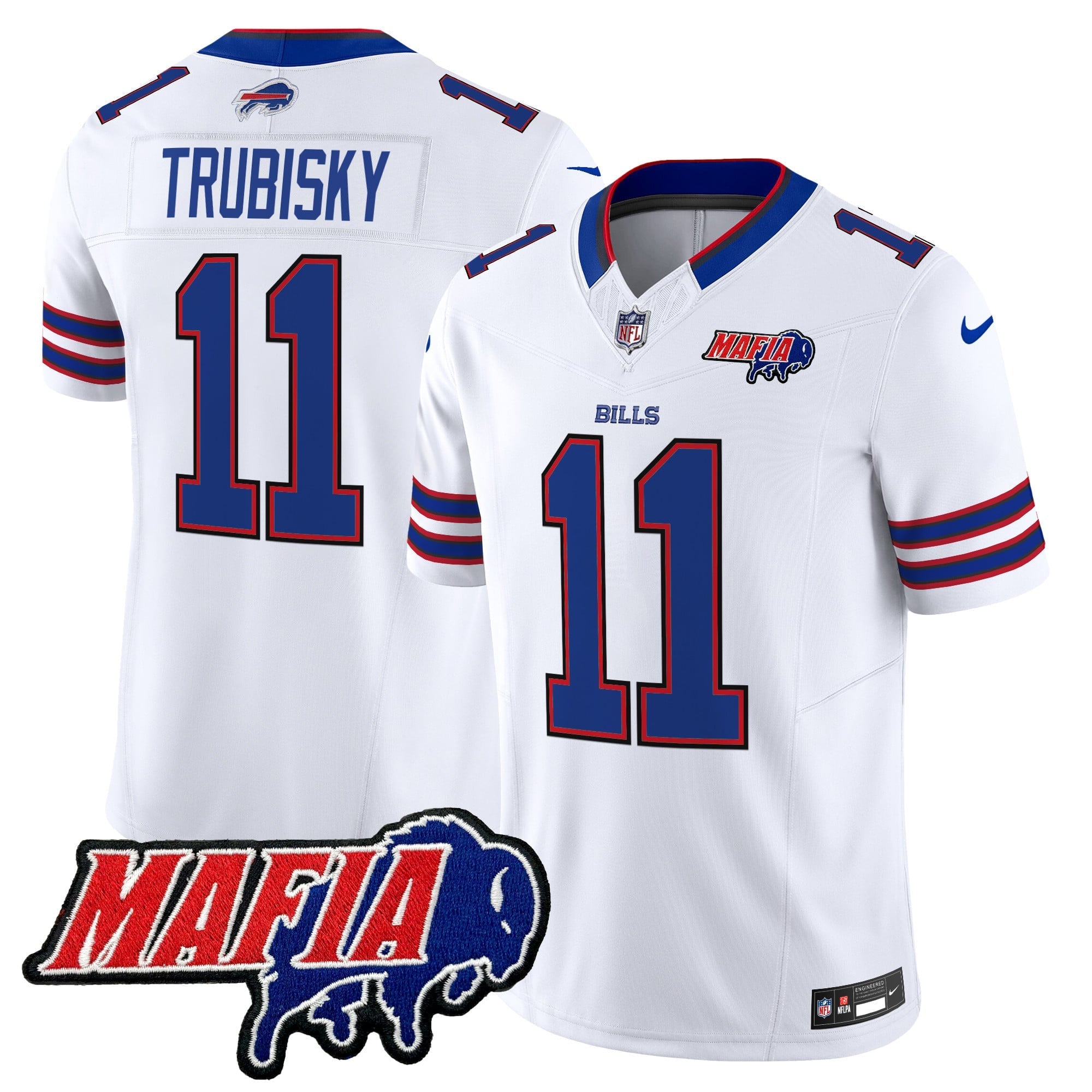 Men's Buffalo Bills 2024 Bills Mafia Patch Vapor Limited Jersey - All Stitched