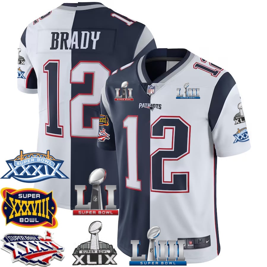 Tom Brady New England Patriots Jersey - 6x SB Champions Patch