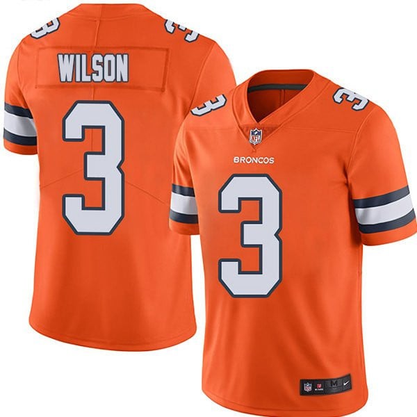 Russell Wilson Denver Broncos Color Rush Jersey ??? All Stitched