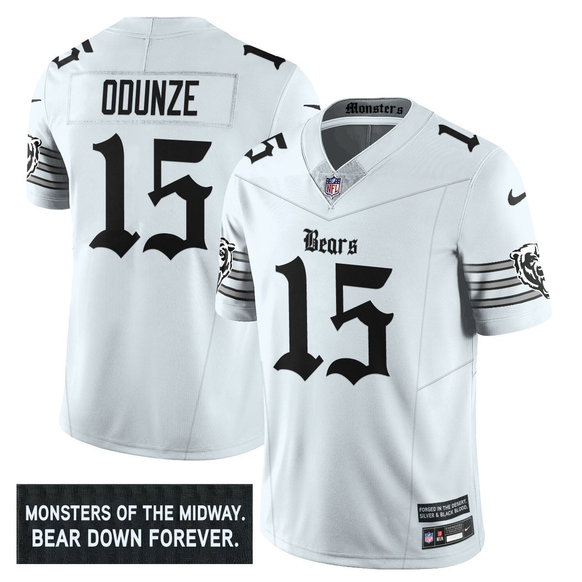 Men's Chicago Bears 'Gothic Monsters Edition' Vapor Limited Jersey - All Stitched