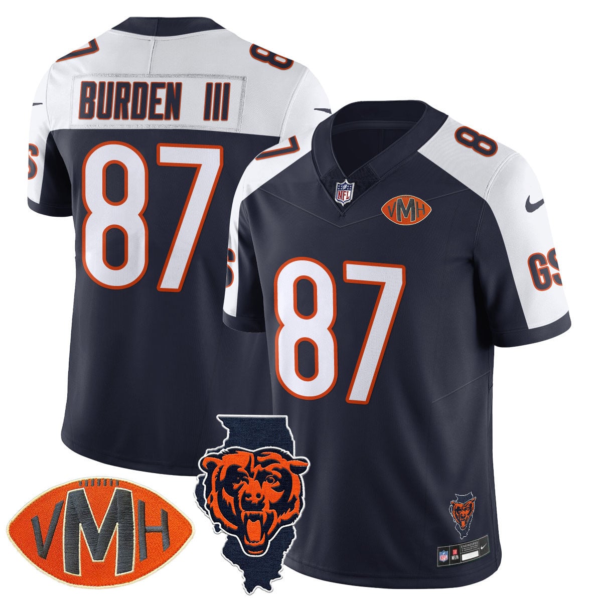 Women's Chicago Bears Honor Virginia Halas McCaskey Jersey - All Stitched