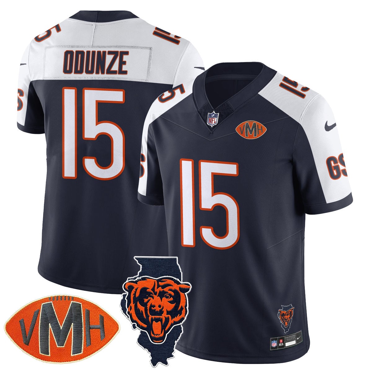 Women's Chicago Bears Honor Virginia Halas McCaskey Jersey - All Stitched