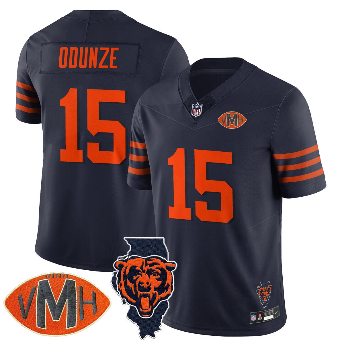 Women's Chicago Bears Honor Virginia Halas McCaskey Jersey - All Stitched