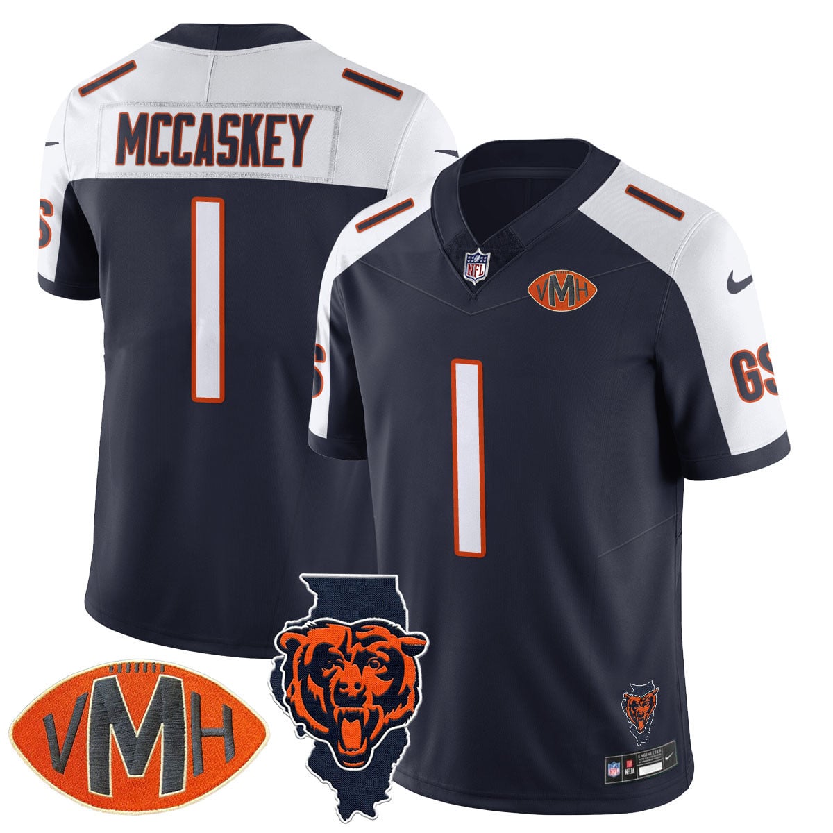 Women's Chicago Bears Honor Virginia Halas McCaskey Jersey - All Stitched