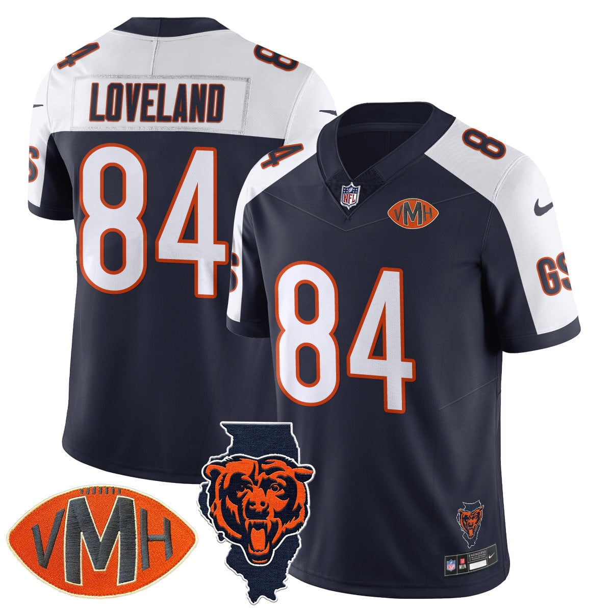 Women's Chicago Bears Honor Virginia Halas McCaskey Jersey - All Stitched