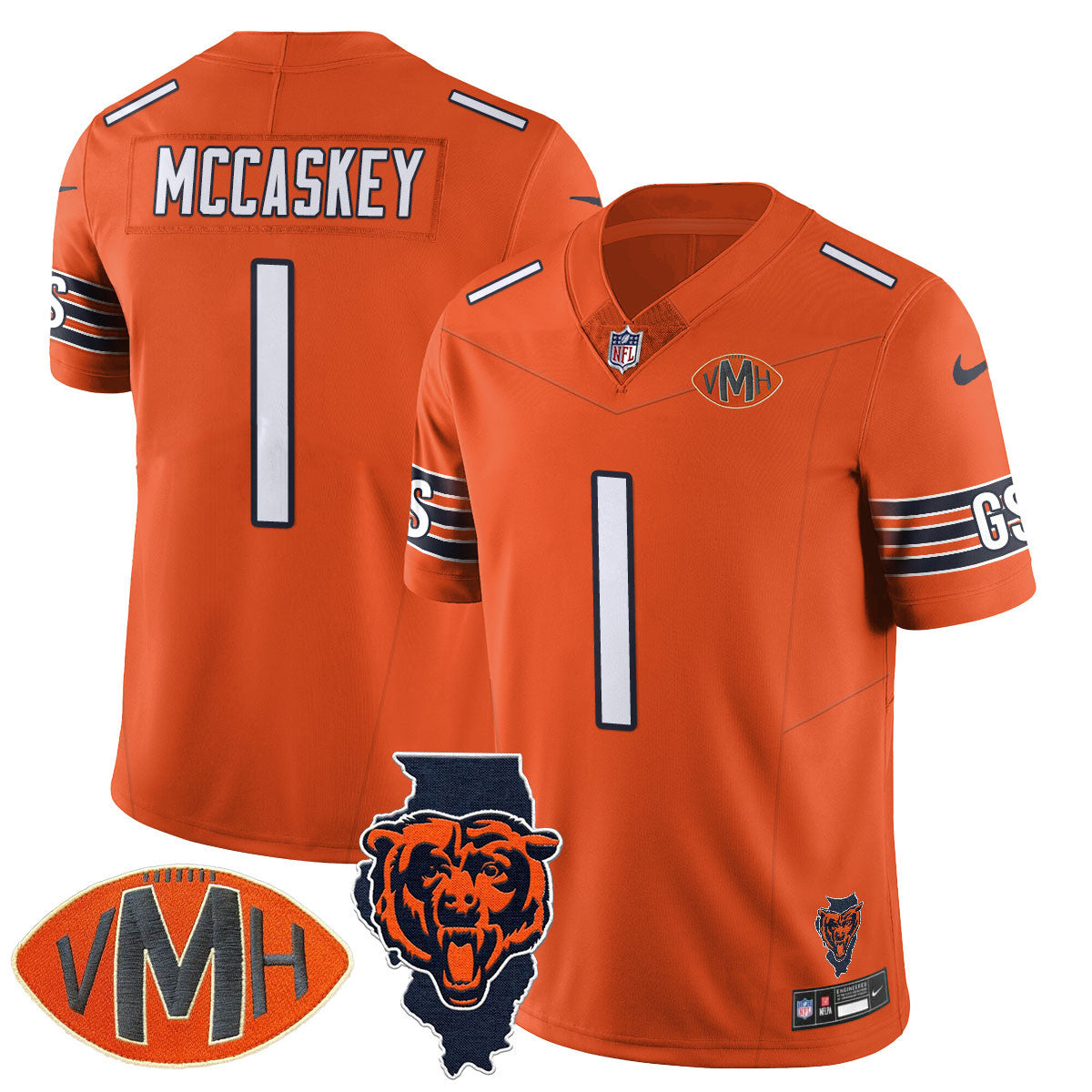 Women's Chicago Bears Honor Virginia Halas McCaskey Jersey - All Stitched