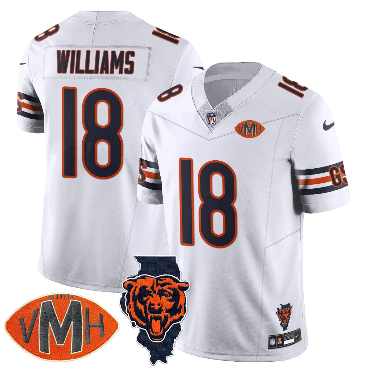 Women's Chicago Bears Honor Virginia Halas McCaskey Jersey - All Stitched
